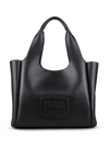 HOGAN MEDIUM H-LOGO LEATHER TOTE BAG