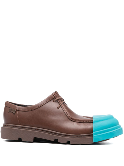 Camper Junction Lace-up Leather Brogues In Brown