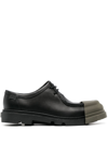 Camper Junction Leather Loafers In Black