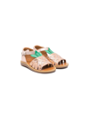 POM D'API CARROT-MOTIF FLAT SANDALS