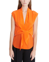 Halston Lola Front-tie Top