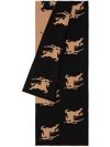 BURBERRY EQUESTRIAN KNIGHT-MOTIF JACQUARD SCARF