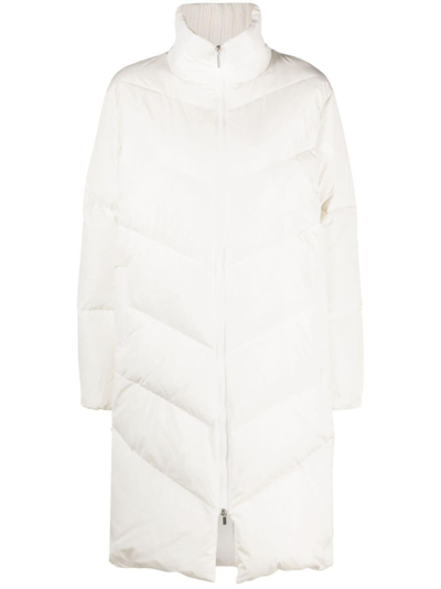Fabiana Filippi Padded Zip-up Coat In White