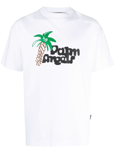 Palm Angels Sketchy Classic T-shirt In White