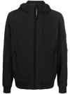 C.p. Company Kapuzenjacke Mit Linsen-detail In Black