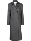 REMAIN NOTCHED-LAPEL DOUBLE-BREASTED COAT