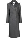 Remain Birger Christensen Ugne Light Wool Blend Relaxed Coat In Grey