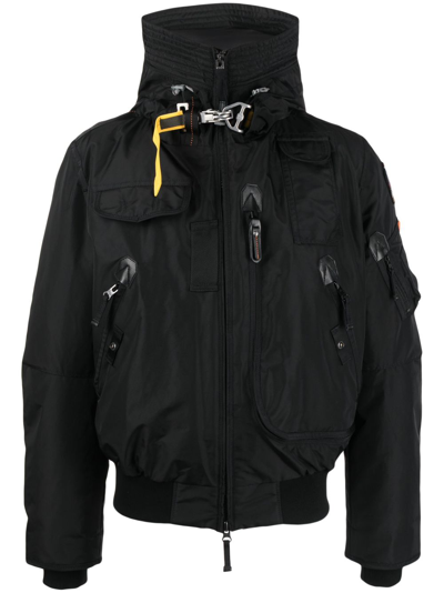 PARAJUMPERS LOGO-PATCH HOODED JACKET