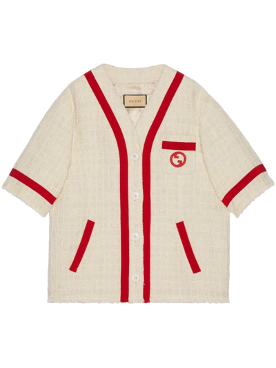 Gucci Women's Embroidered Cotton Jacket In Beige