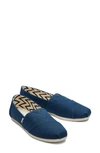 Toms Alpargata Slip-on In Majolica Blue Heritage Canvas