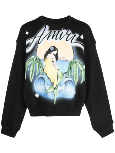 Amiri Black Printed Sweater