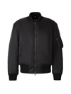 BURBERRY BURBERRY CHEQUERED CREST ZIPPED BOMBER JACKET