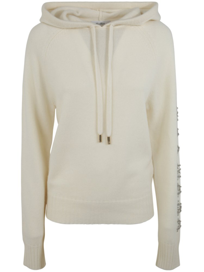 Max Mara Drawstring Long In White