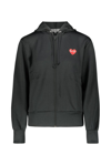 COMME DES GARÇONS PLAY COMME DES GARÇONS PLAY HEART PATCH DRAWSTRING HOODIE