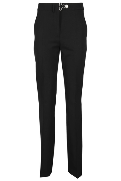 Moschino Tailored Flared Trousers In Black