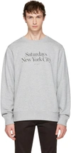 SATURDAYS SURF NYC Grey Bowery Miller Standard Sweatshirt