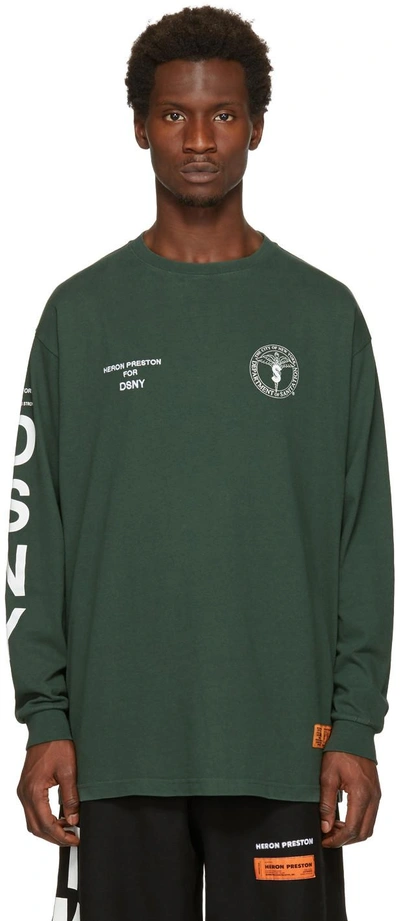トップス HERON PRESTON DSNY JERSONE T-SHIRT Heron Preston x DSNY Long Sleeve Jersone Tee (Military Green