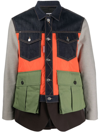DSQUARED2 PATCHWORK BUTTONED JACKET