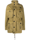 Dsquared2 Multi-pocket Funnel-neck Jacket In Green
