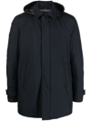 Herno Long Parka In 2-layer Windstopper In Blue