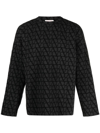 Valentino Toile Iconographe Sweater In Grey