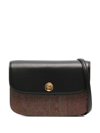 Etro Logo Shoulder Bag In Black