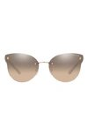 Michael Kors Astoria 59mm Gradient Butterfly Sunglasses In Light Gold
