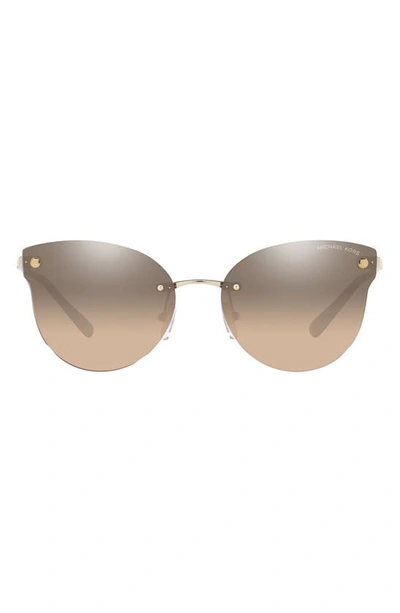 Michael Kors Astoria 59mm Gradient Butterfly Sunglasses In Light Gold