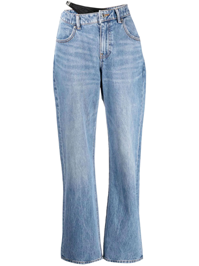 Alexander Wang Bikini-layered Straight Jeans In Denim