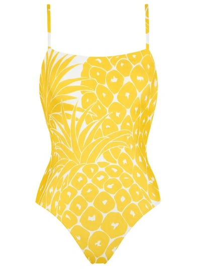 Eres Friandise Tank One-piece Swimsuit In Yellow