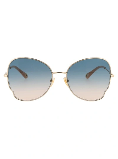 Chloé Ch0094s Sunglasses In Gold