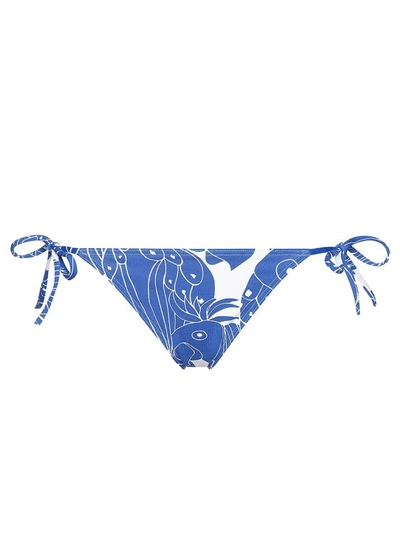 Eres Perroquet Print Gerardo Bikini Bottoms In Blue