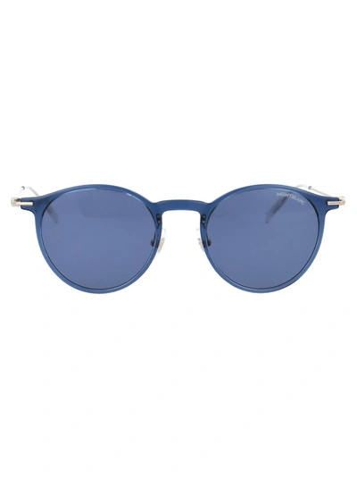 Montblanc Mb0097s Sunglasses In Blue