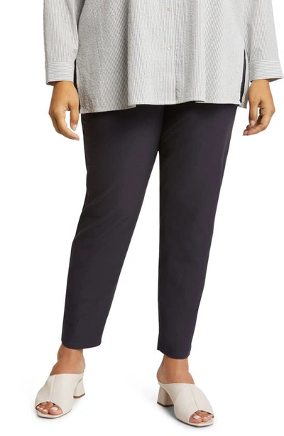 Eileen Fisher Slim Ankle Pants In Nocturne
