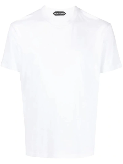 TOM FORD TOM FORD WHITE SHORT-SLEEVE T-SHIRT,545d2f0e-a264-bb99-bbd2-270514b057ee