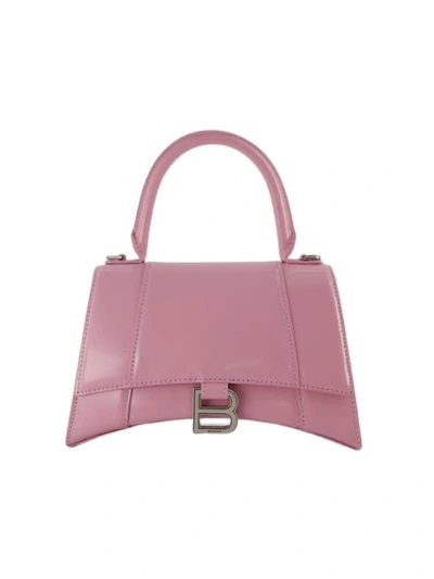 Balenciaga Powder Pink Leather Hourglass S Bag