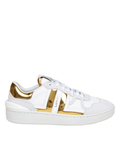 Lanvin Clay Lace-up Sneakers In White