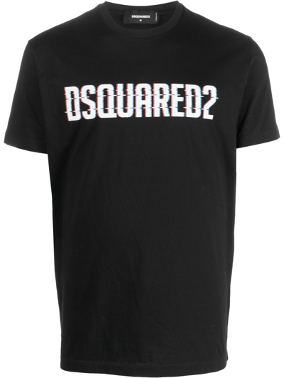 DSQUARED2 LOGO-PRINT COTTON T-SHIRT