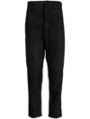 ANN DEMEULEMEESTER CROPPED LEATHER TROUSERS
