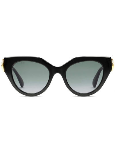 Gucci Cat-eye Frame Sunglasses In Black