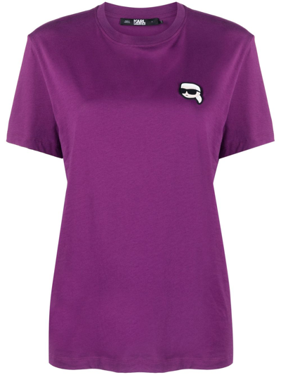 Karl Lagerfeld Ikonik 2.0 T-shirt In Purple