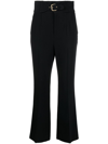 RED VALENTINO HIGH-WAISTED CROPPED TROUSERS