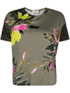 HERNO FLORAL-PRINT COTTON T-SHIRT