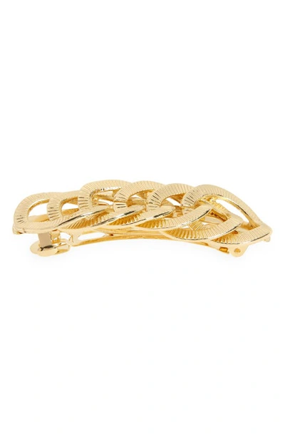 Petit Moments Linked Ring Barrette In Gold