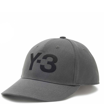 Y-3 Embroidered-logo Baseball Cap In Grey