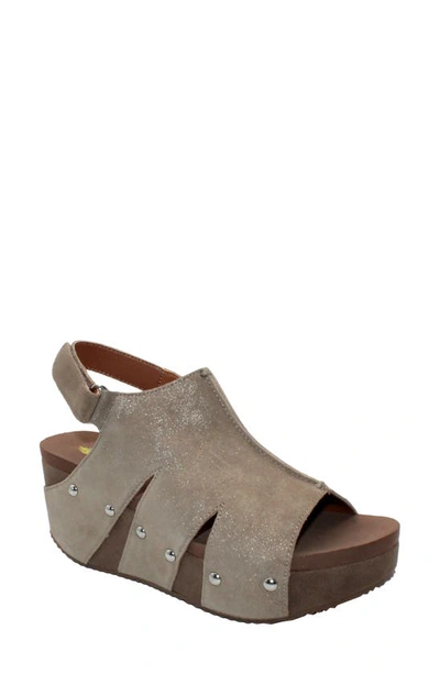 Volatile Montpelier Platform Wedge Sandal In Bronze