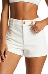 Billabong Free Fall Stretch Cotton Corduroy Shorts In Salt Crystal
