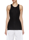 The Row Halu Ribbed Stretch-jersey Tank In Black