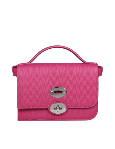 Zanellato Ella Cachemire Blandine Handbag In Fuchsia Color Leather
