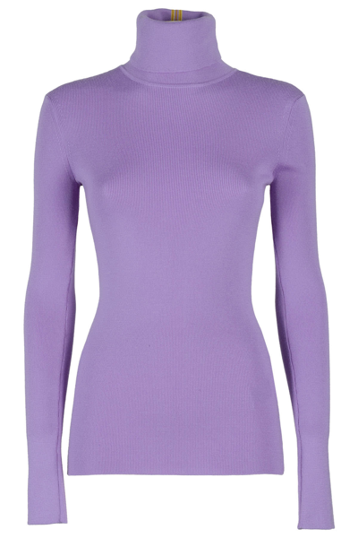 Victoria Beckham Rollneck Sweater In Lilac